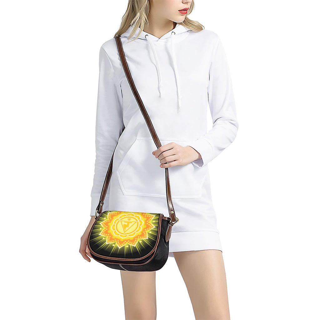 Manipura Chakra Mandala Print Saddle Bag