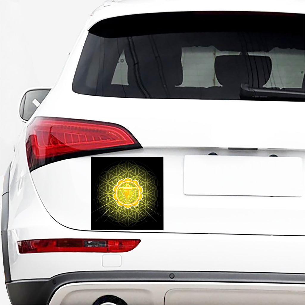 Manipura Chakra Spiritual Print Car Sticker