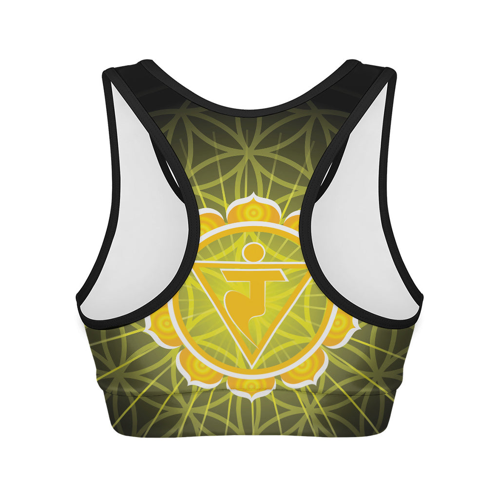 Manipura Chakra Spiritual Print Women's Sports Bra
