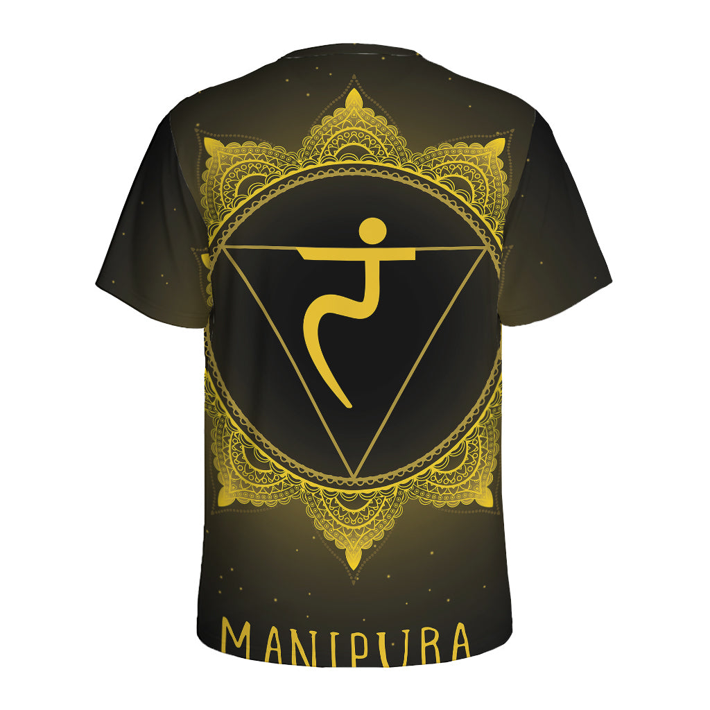 Manipura Chakra Symbol Print Men's Sports T-Shirt