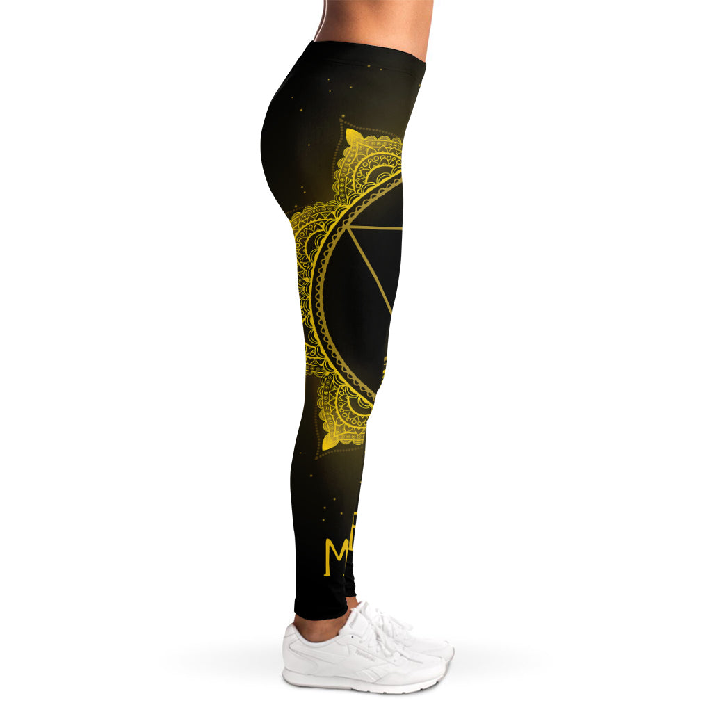 Manipura Chakra Symbol Print Women's Leggings