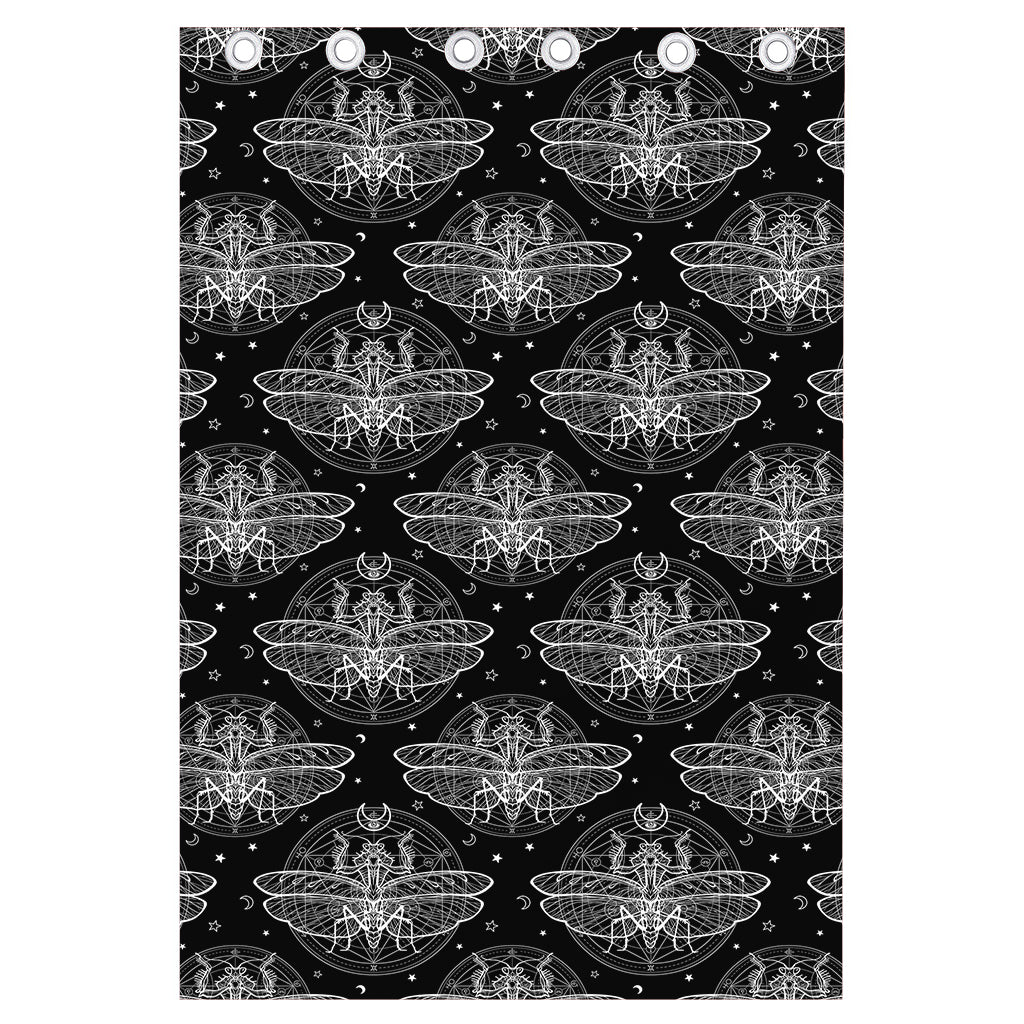 Mantis Spirit Animal Pattern Print Curtain