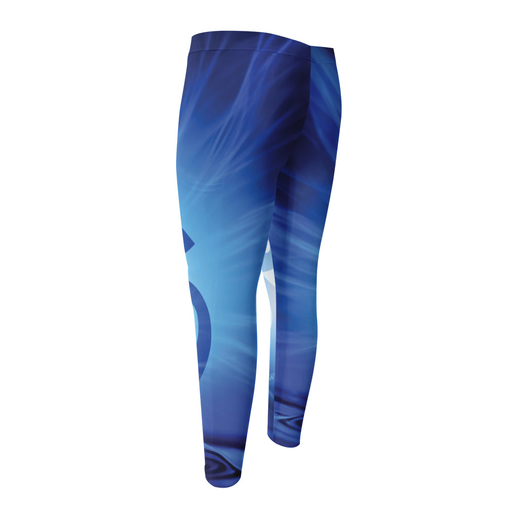 Mantra Om Print Men's Compression Pants