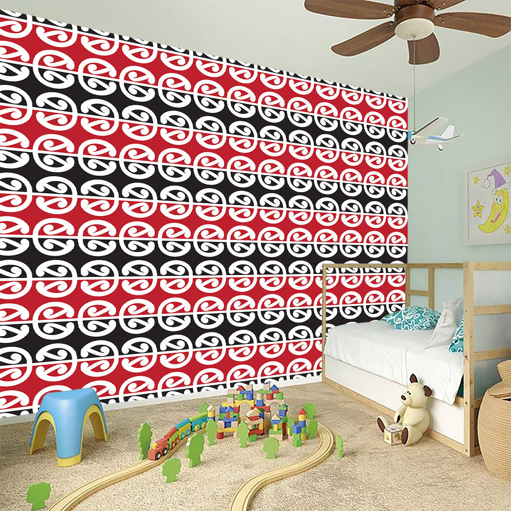 Maori Kowhaiwhai Pattern Print Wall Sticker