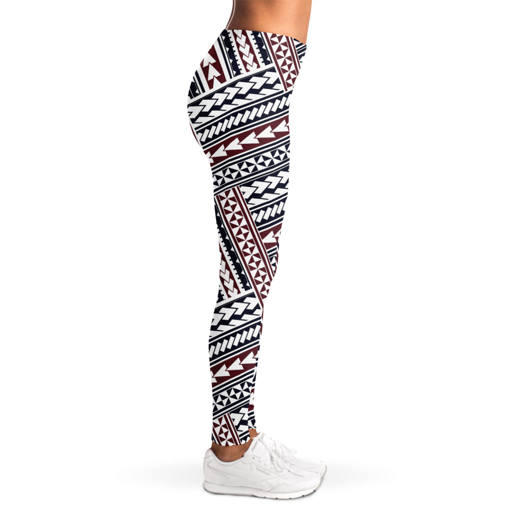 Maori Tribal Pattern Print Women's Leggings