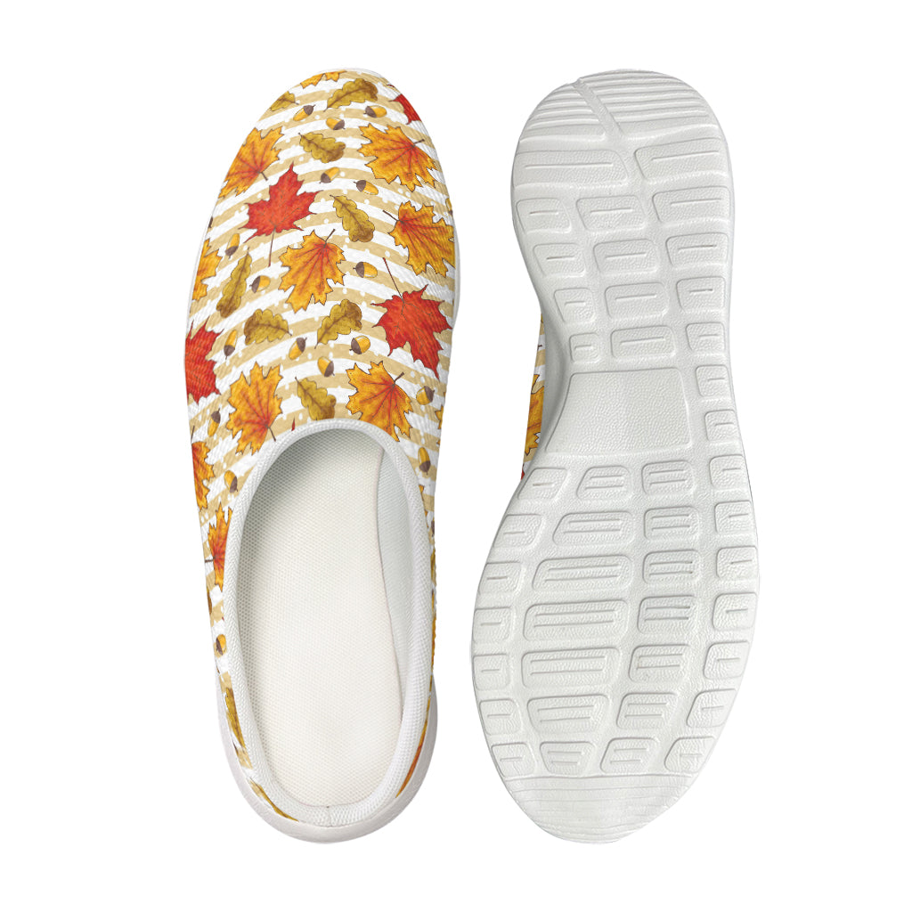 Maple And Oak Pattern Print Mesh Casual Shoes