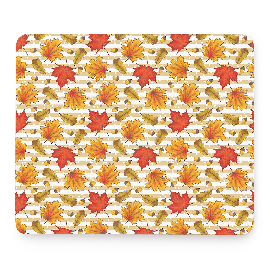 Maple And Oak Pattern Print Mouse Pad
