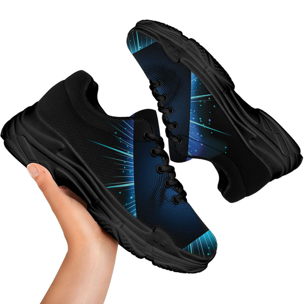 Masonic Eye All Seeing Print Black Chunky Shoes