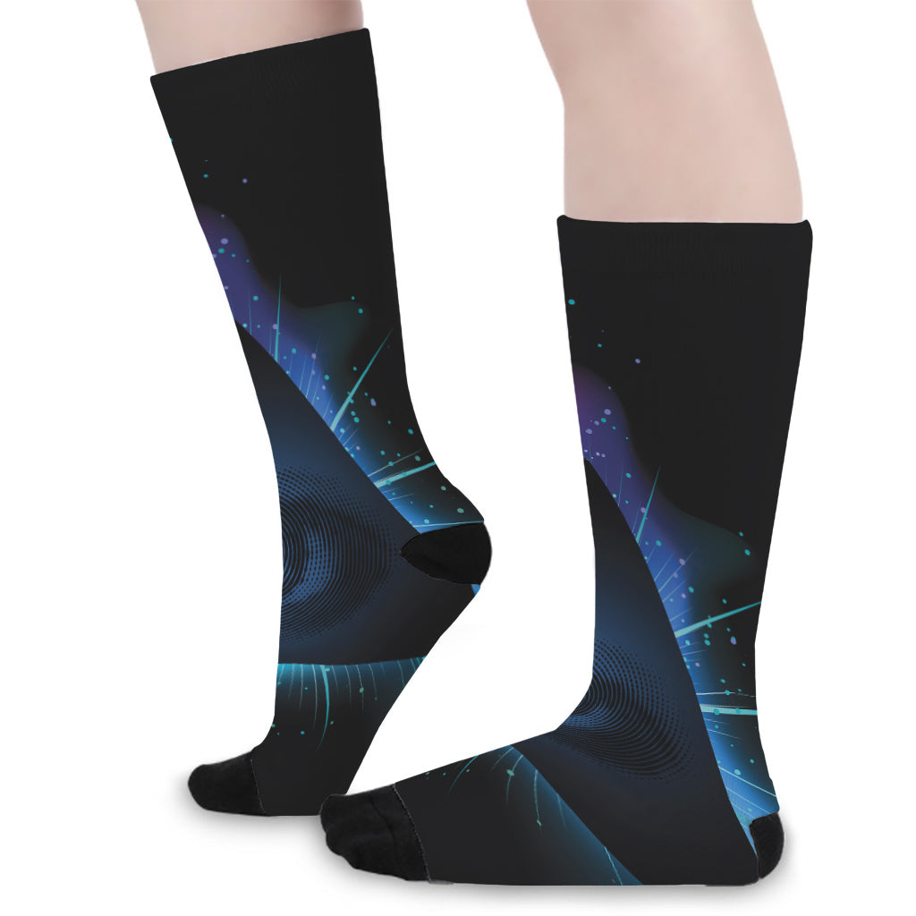 Masonic Eye All Seeing Print Long Socks