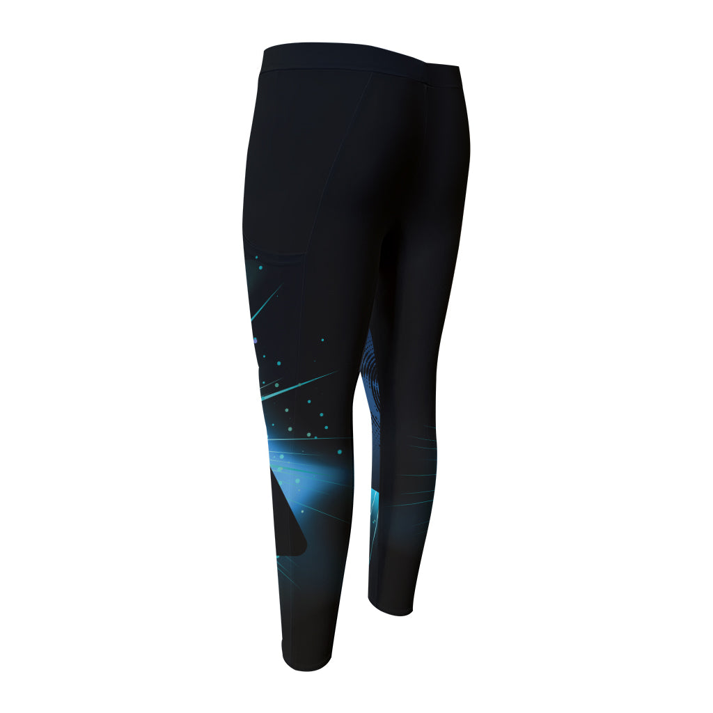 Masonic Eye All Seeing Print Men's Compression Pants