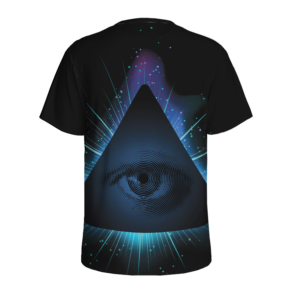 Masonic Eye All Seeing Print Men's Sports T-Shirt