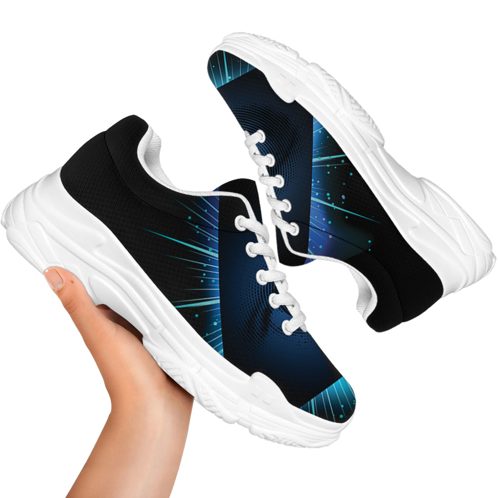 Masonic Eye All Seeing Print White Chunky Shoes