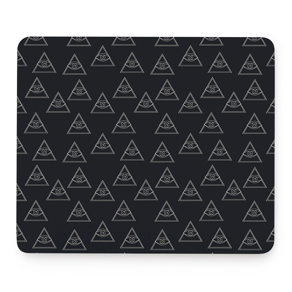 Masonic Eye Pattern Print Mouse Pad