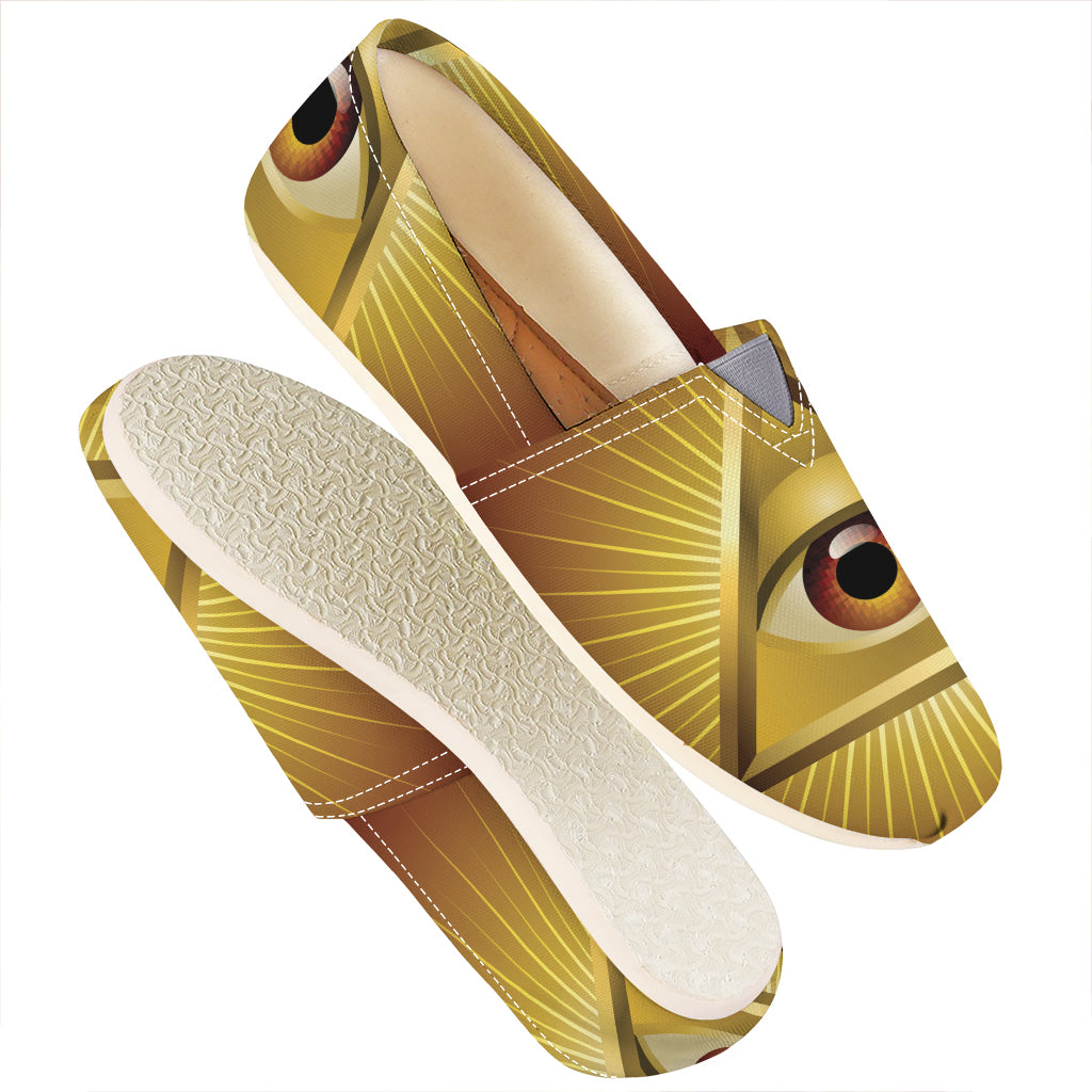Masonic Eye Sight Print Casual Shoes