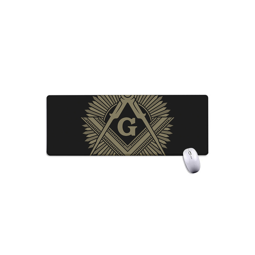 Masonic Freemasonry Print Extended Mouse Pad