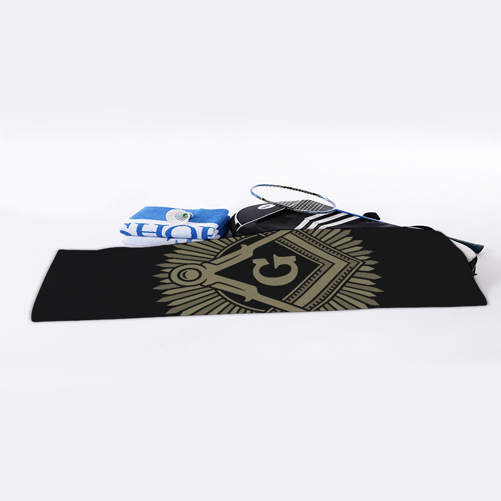 Masonic Freemasonry Print Sports Towel