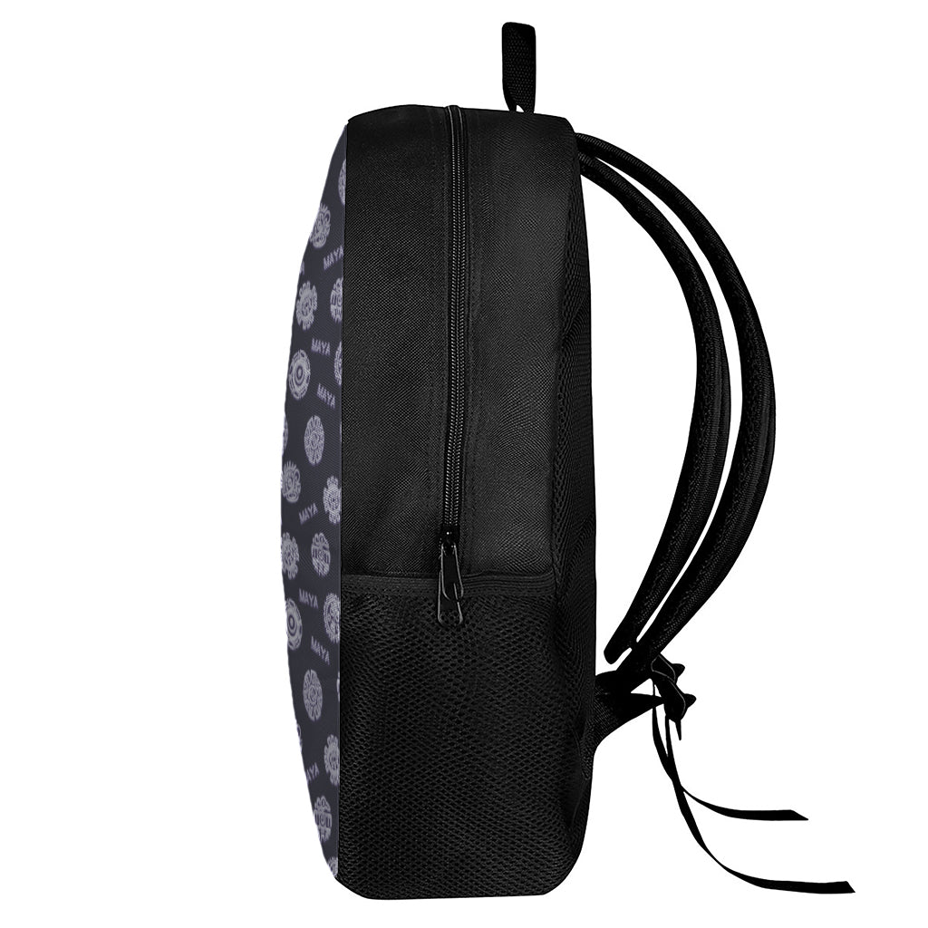 Maya Symbol Pattern Print 17 Inch Backpack