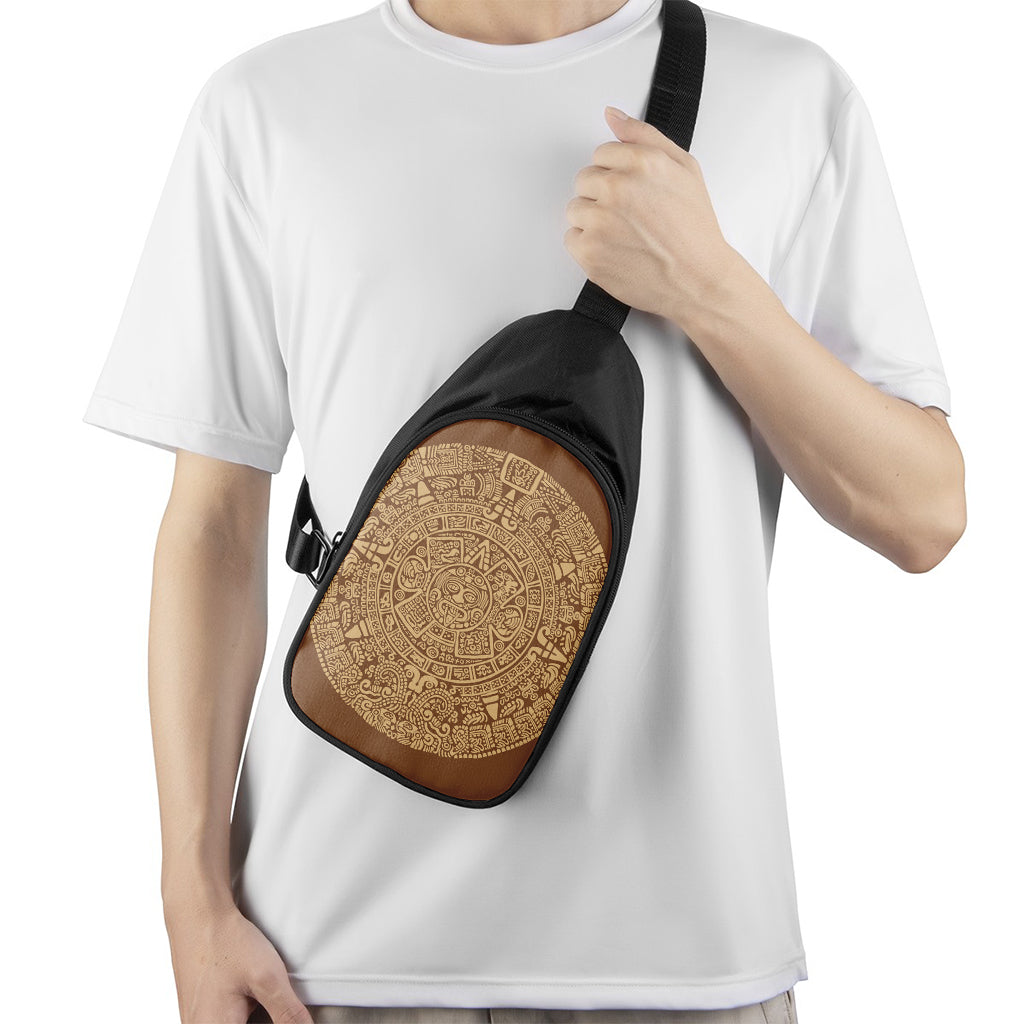 Mayan Calendar Print Chest Bag