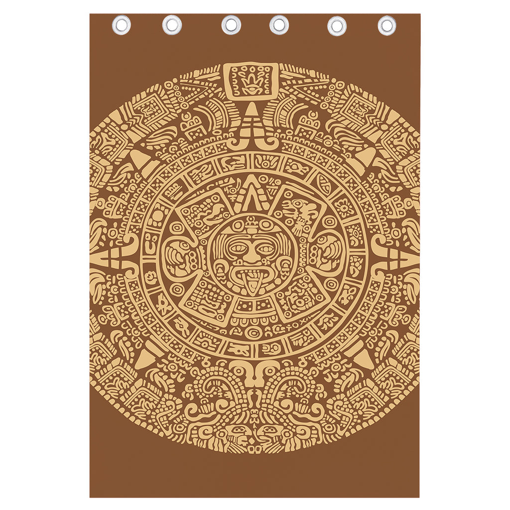 Mayan Calendar Print Curtain