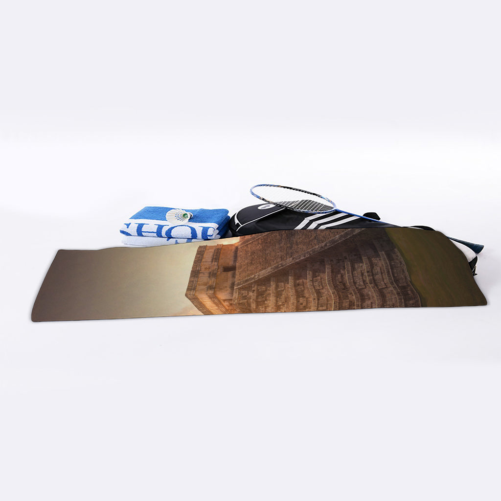 Mayan Pyramid Print Sports Towel