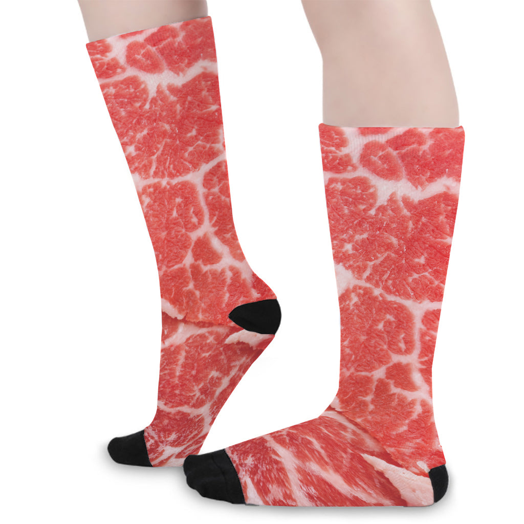 Meat Print Long Socks