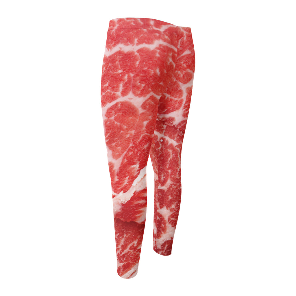 Meat Print Men's Compression Pants