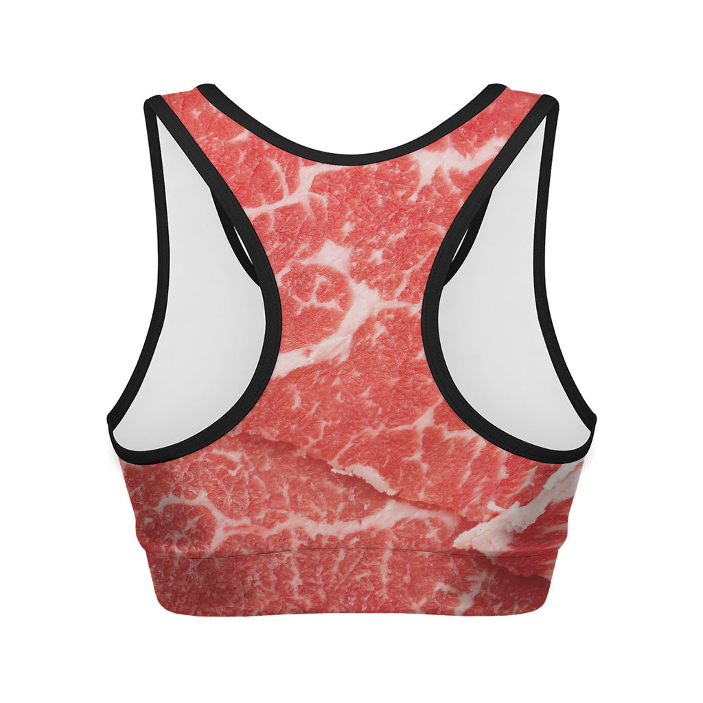 Meat Print Women's Sports Bra