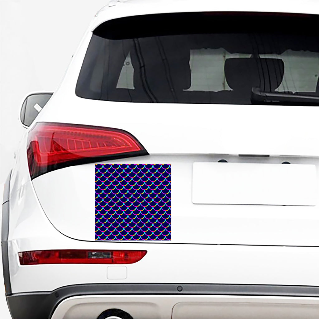 Mermaid Scales Pattern Print Car Sticker