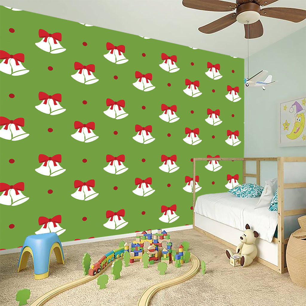 Merry Christmas Bells Pattern Print Wall Sticker