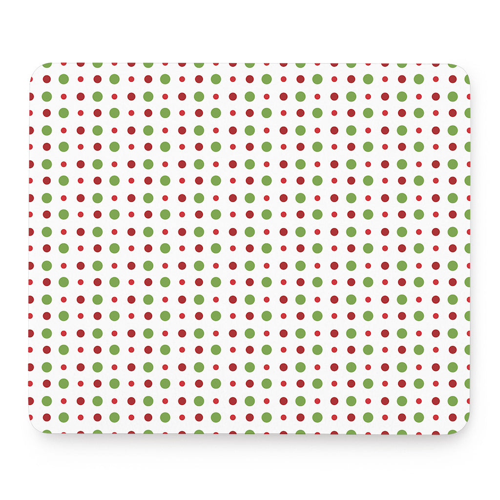 Merry Christmas Dots Pattern Print Mouse Pad