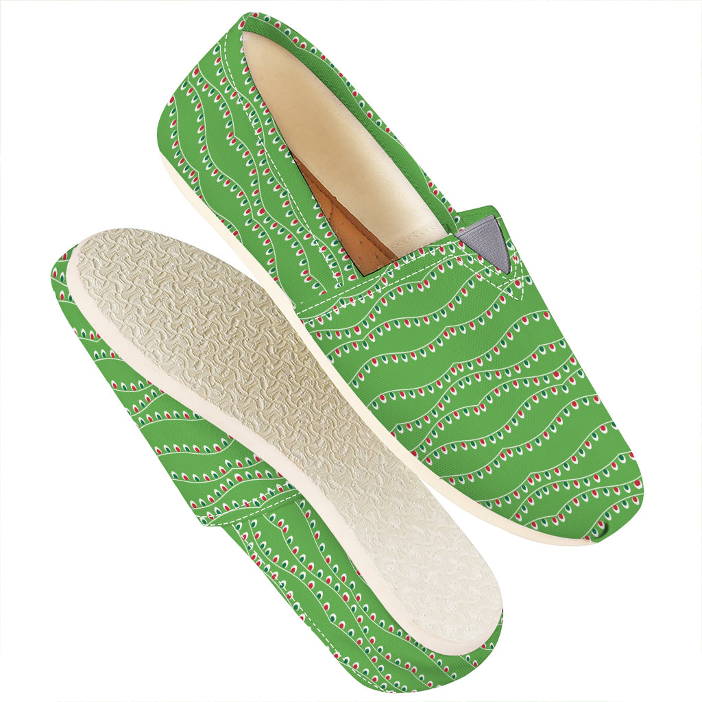 Merry Christmas Lights Pattern Print Casual Shoes
