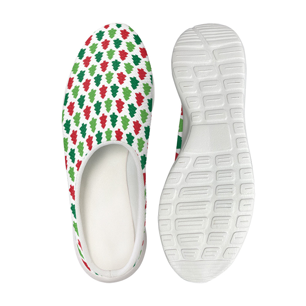 Merry Christmas Tree Pattern Print Mesh Casual Shoes
