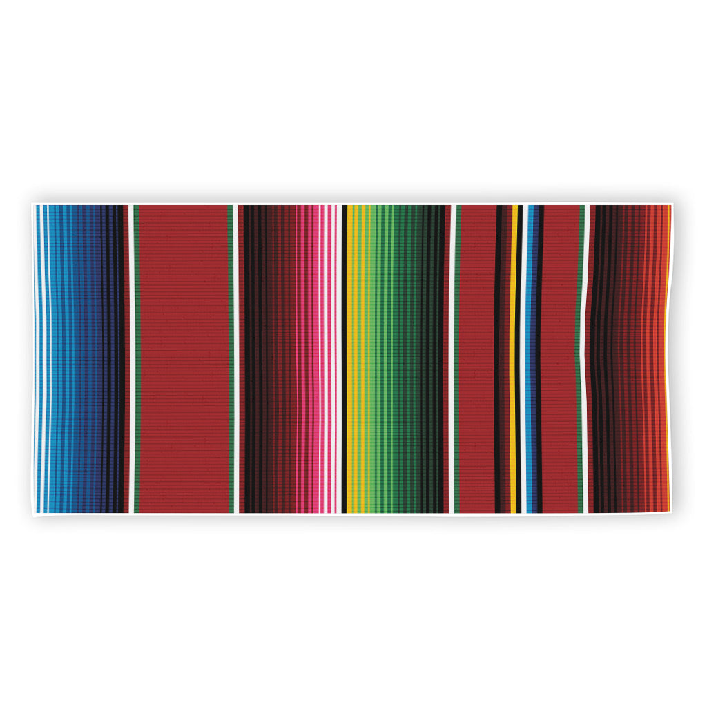 Mexican Serape Blanket Pattern Print Beach Towel