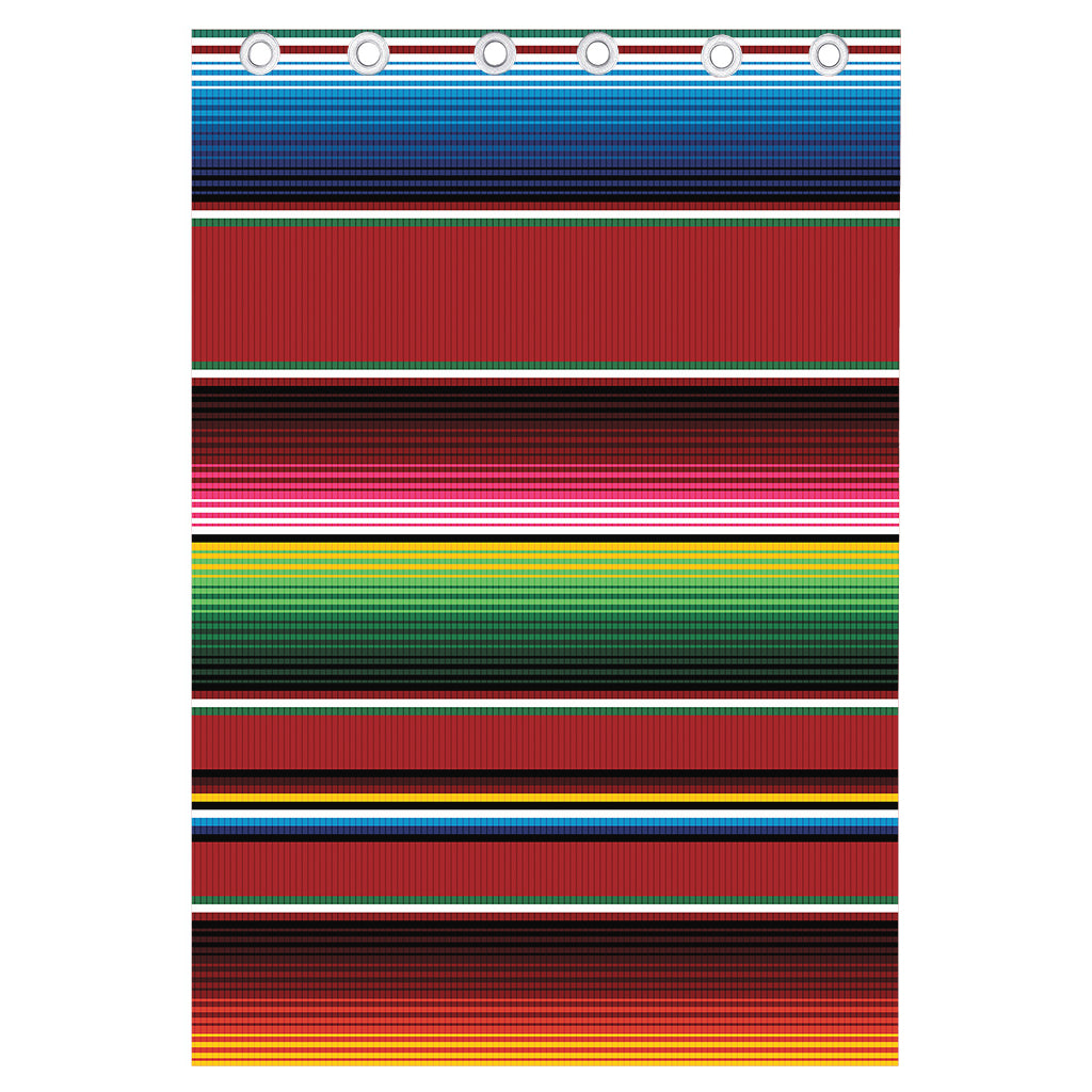 Mexican Serape Blanket Pattern Print Curtain