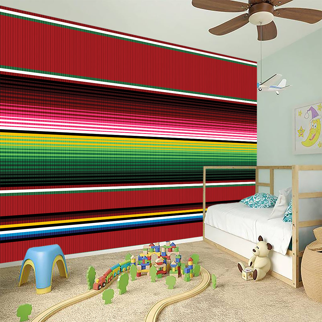 Mexican Serape Blanket Pattern Print Wall Sticker