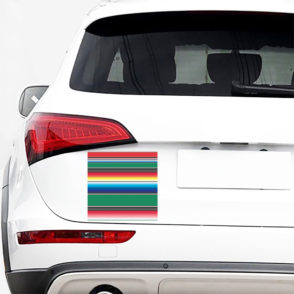 Mexican Striped Blanket Pattern Print Car Sticker