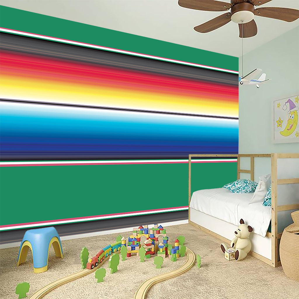 Mexican Striped Blanket Pattern Print Wall Sticker