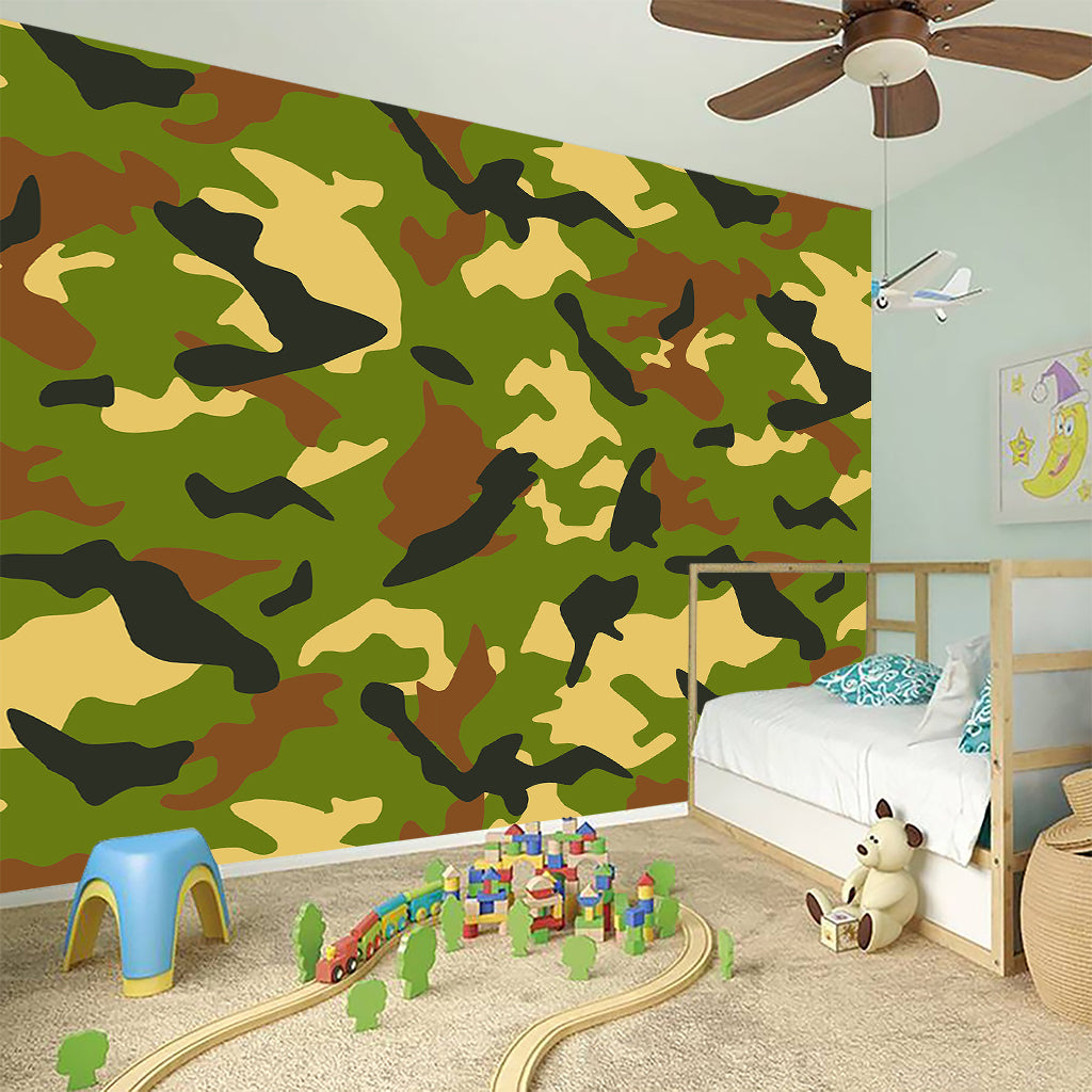 Military Camouflage Print Wall Sticker