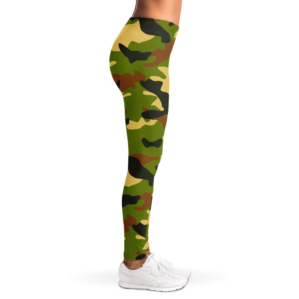 Military Camouflage Print Women's Leggings