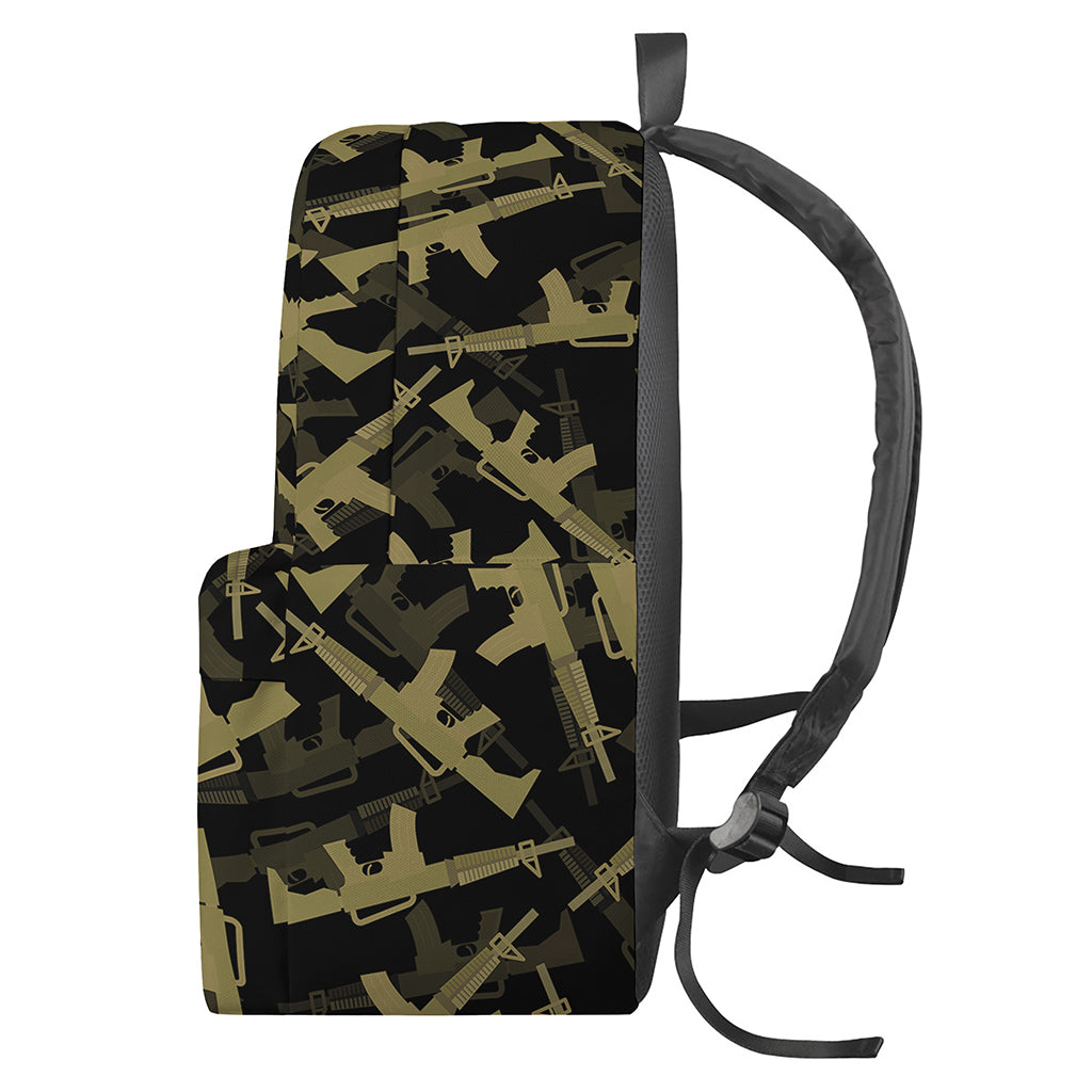 Military Guns Pattern Print Backpack