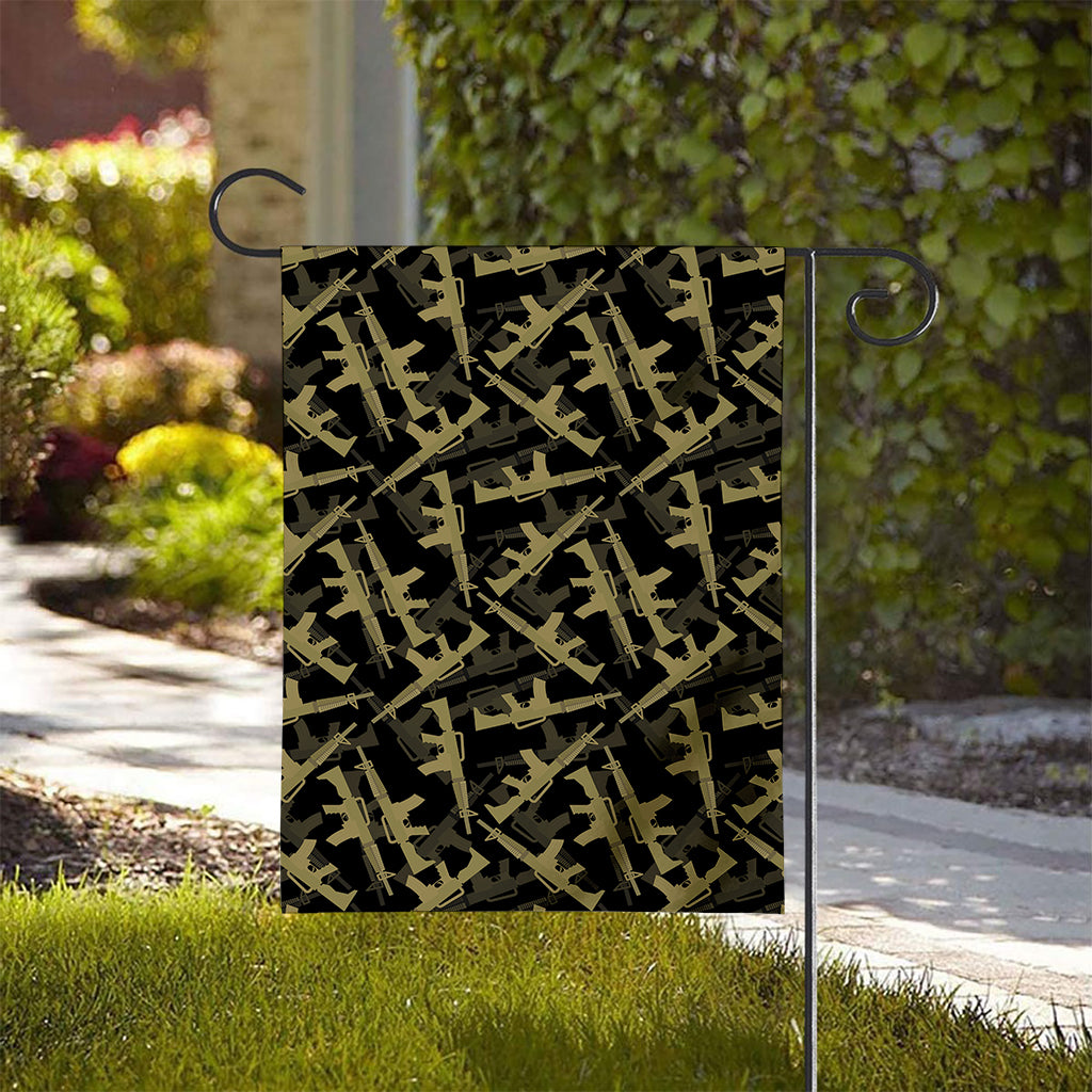 Military Guns Pattern Print House Flag