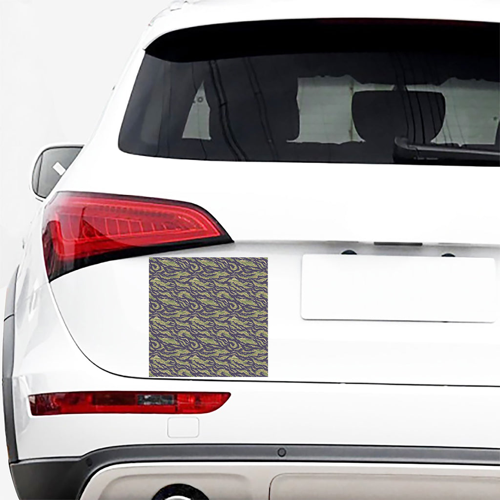 Military Tiger Stripe Camouflage Print Car Sticker