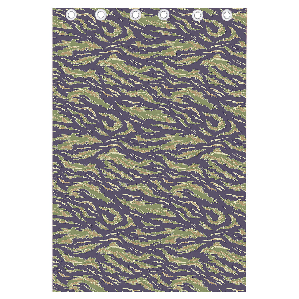 Military Tiger Stripe Camouflage Print Curtain