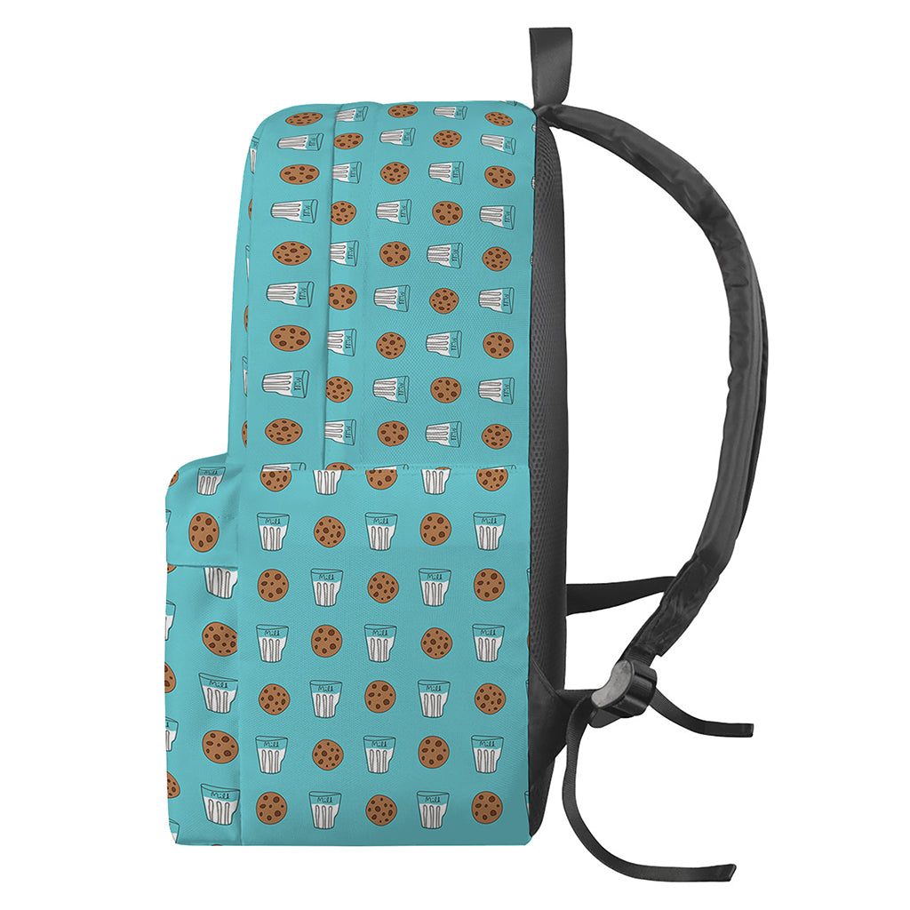 Milk And Cookies Pattern Print Backpack