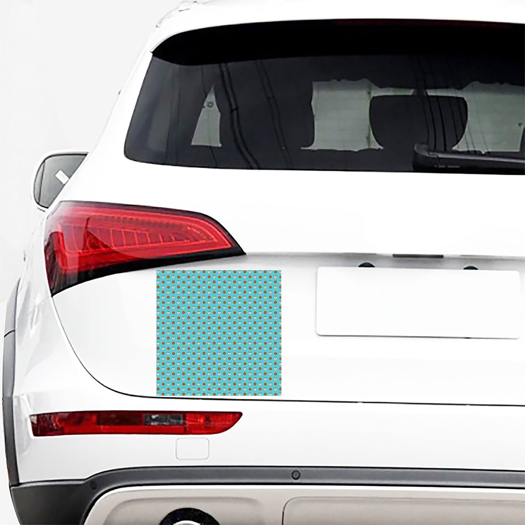 Milk And Cookies Pattern Print Car Sticker