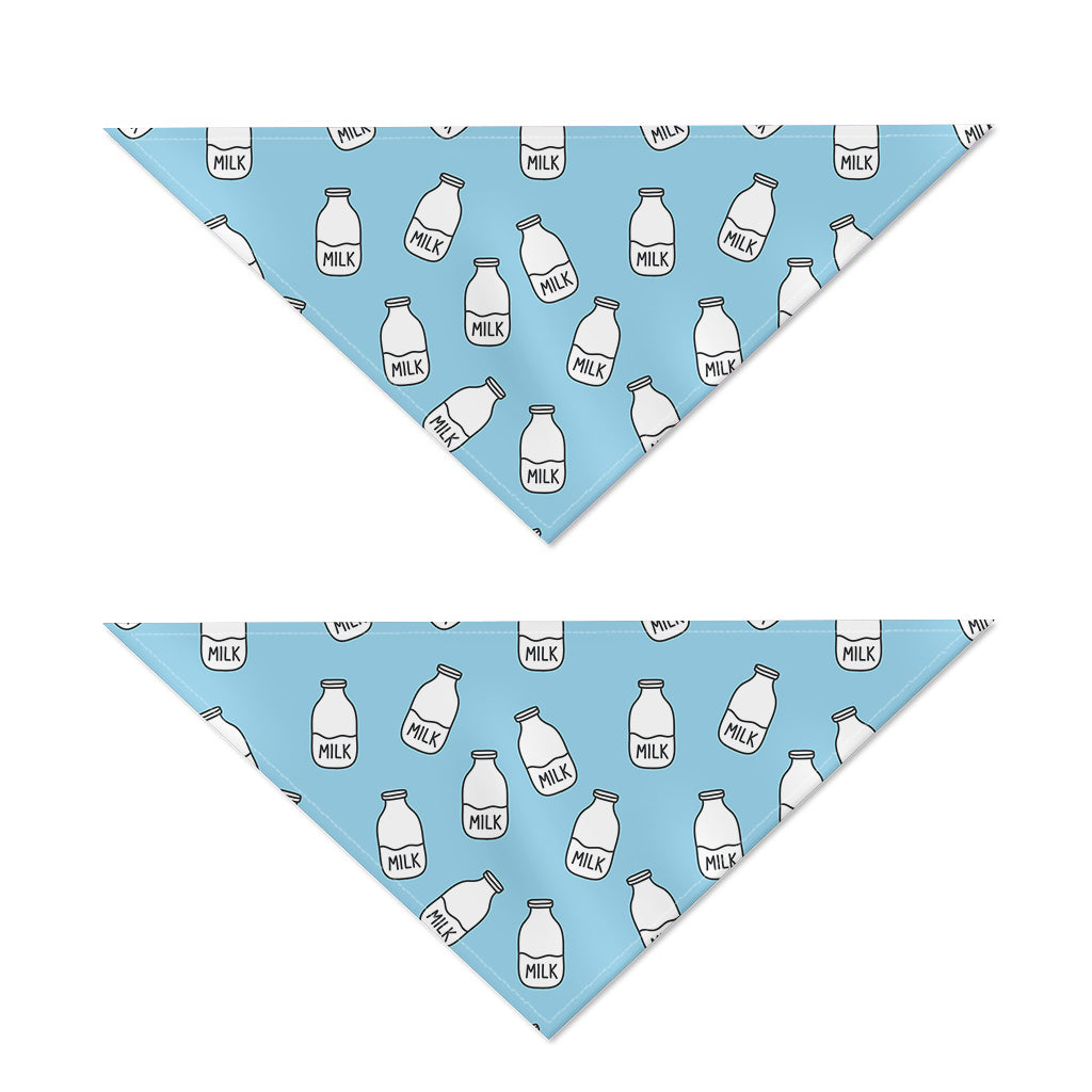 Milk Bottle Cartoon Pattern Print Dog Bandana
