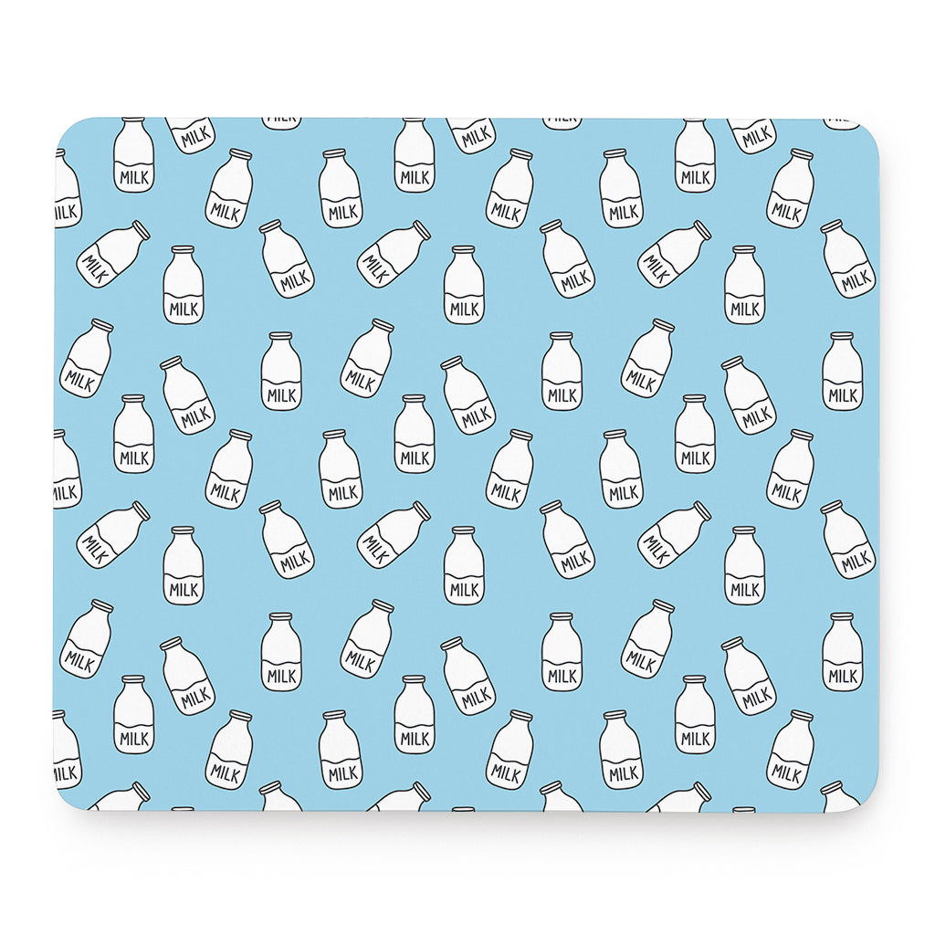 Milk Bottle Cartoon Pattern Print Mouse Pad