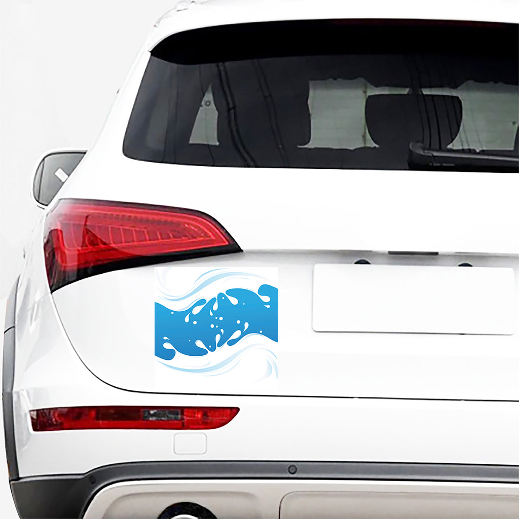 Milk Print Car Sticker