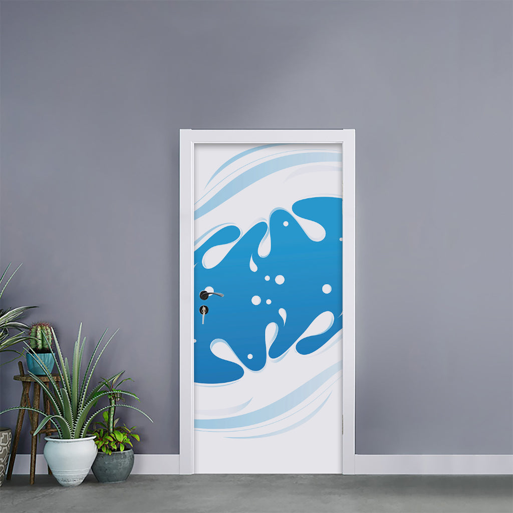Milk Print Door Sticker