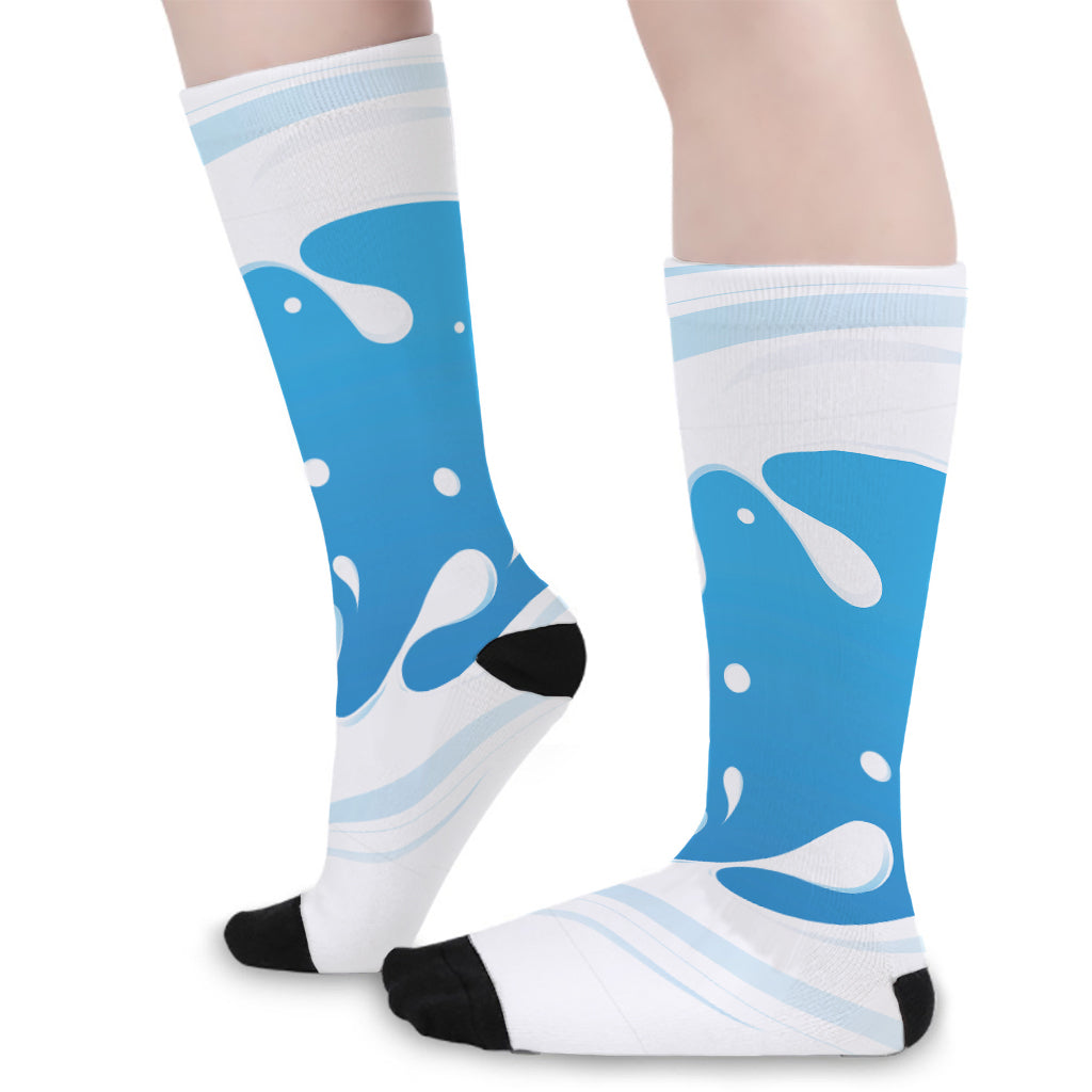 Milk Print Long Socks